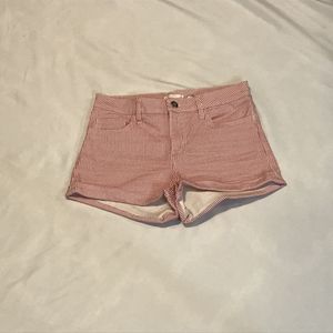 H&M Red Pinstripe Shorts